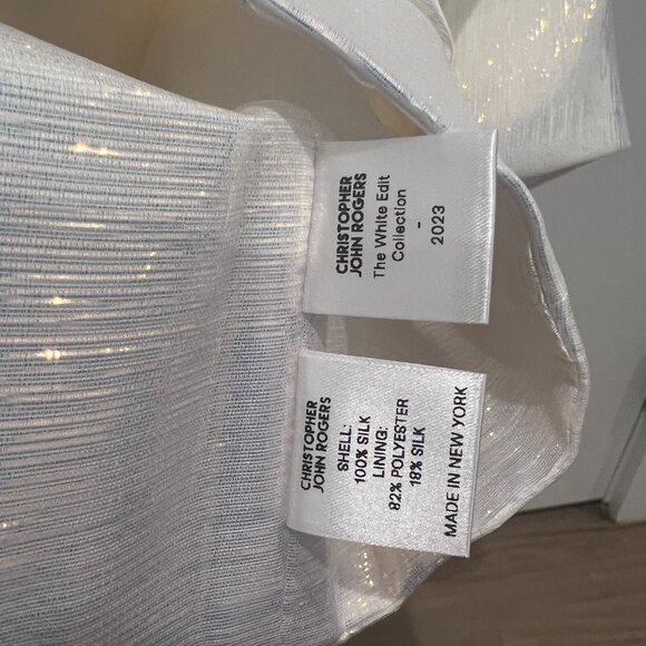 Christopher John Rogers 100% Silk Top - Picture 3 of 4